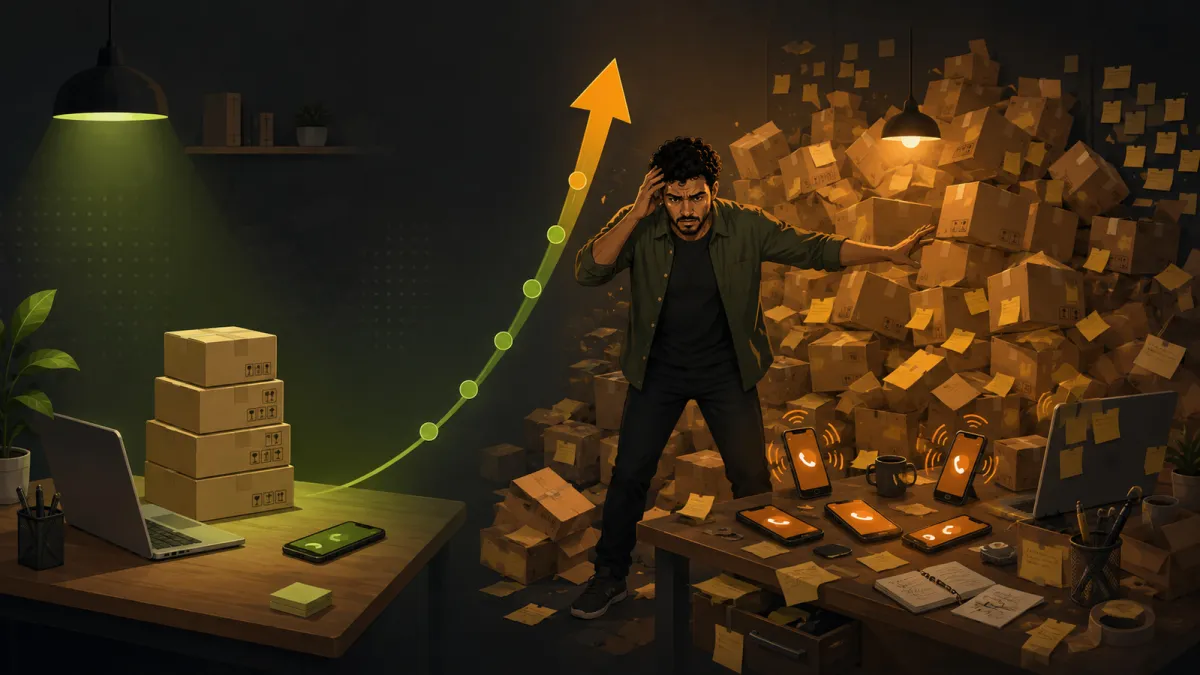 من 50 إلى 500 طلبية، كيف تتوسع دون أن تنهار عملياتك